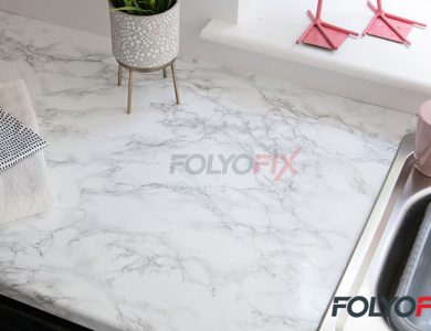 Yapışkanlı Folyo ile Mutfak Tezgah Kaplama
